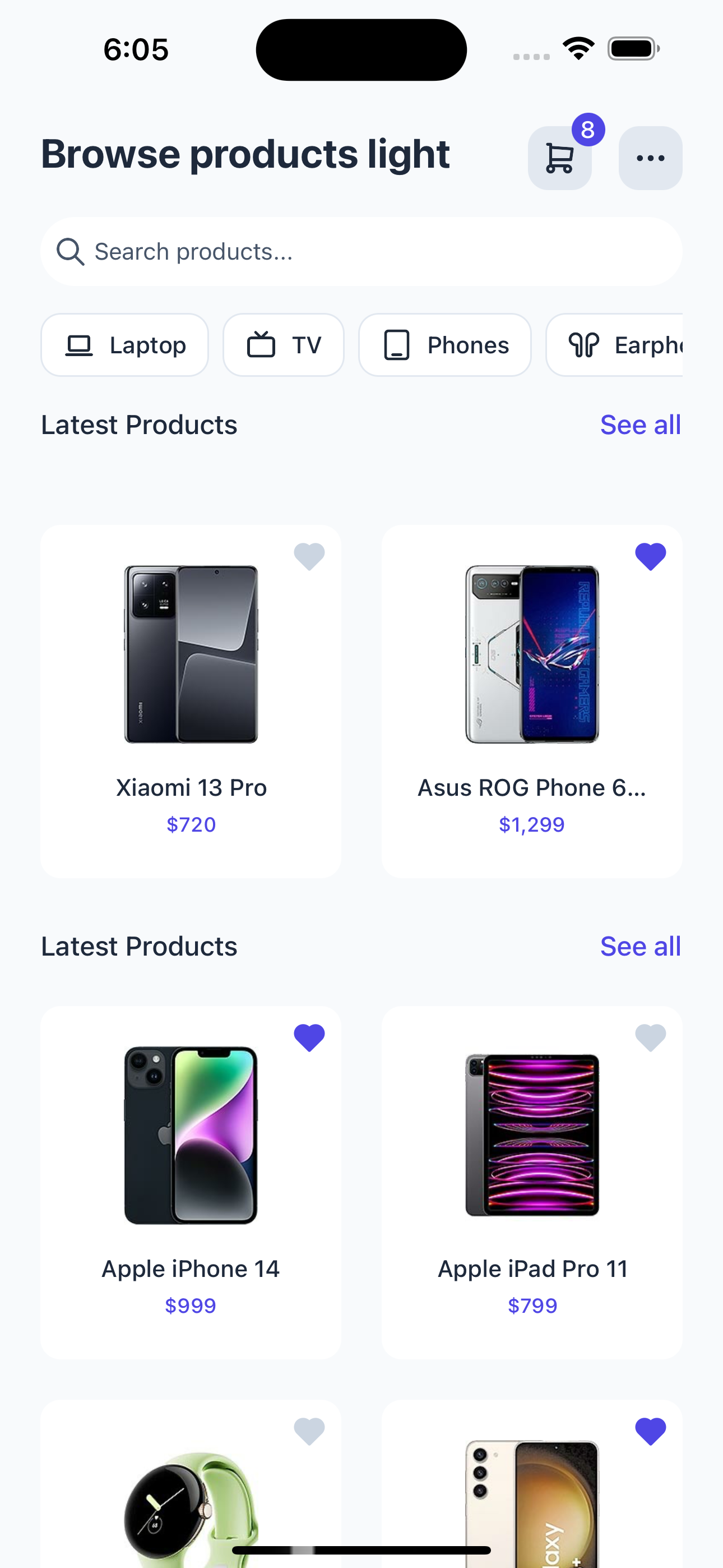 Home Screen