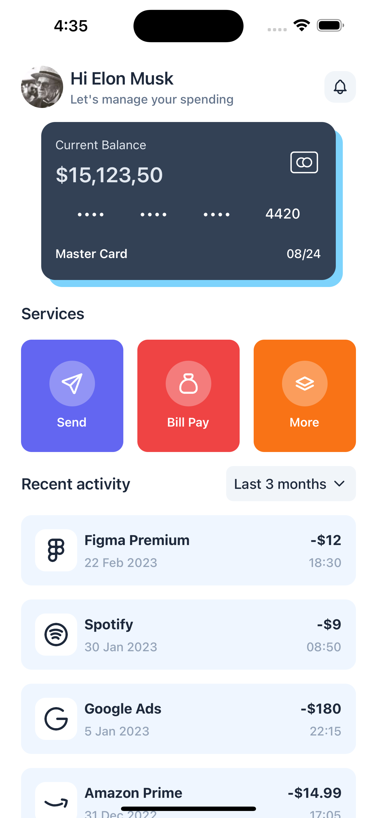 Home Screen