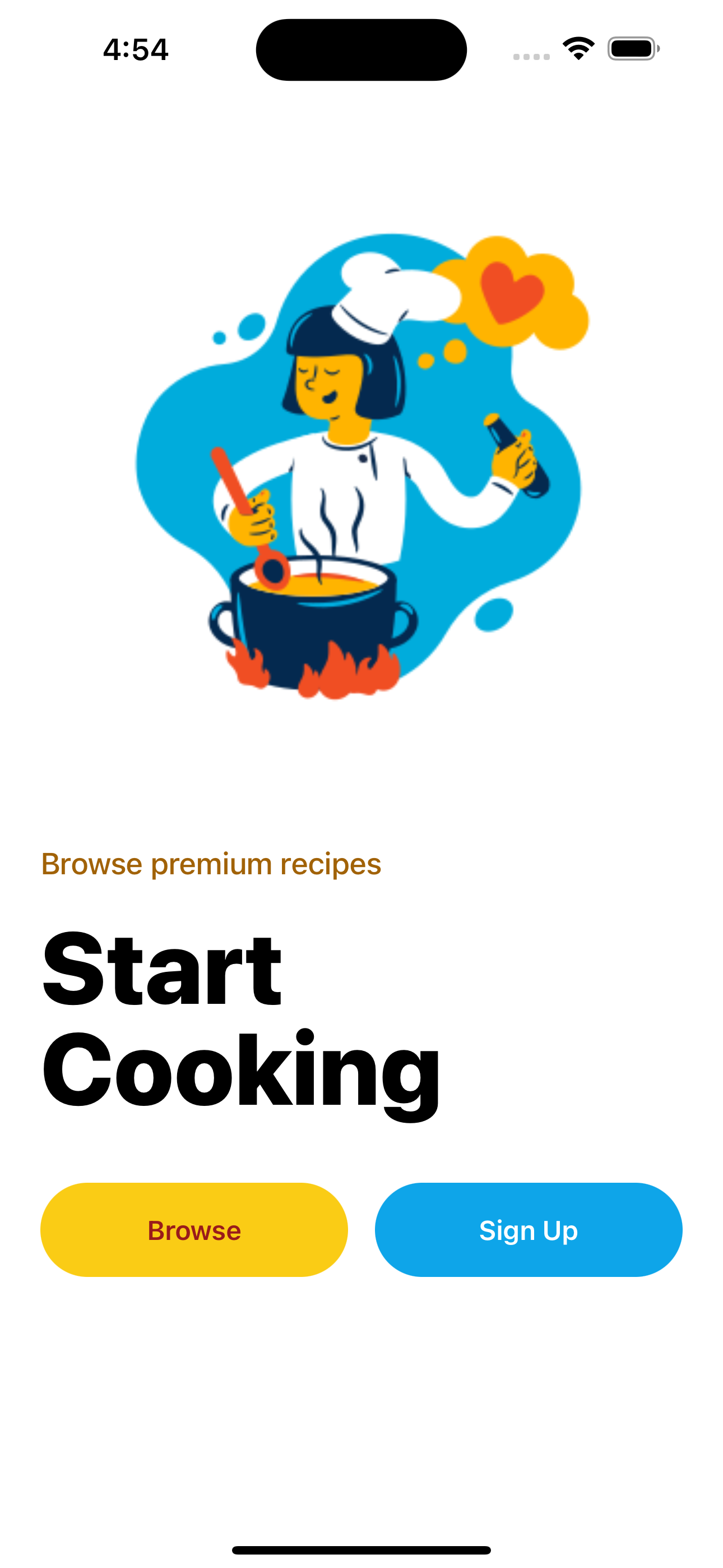 Landing Screen
