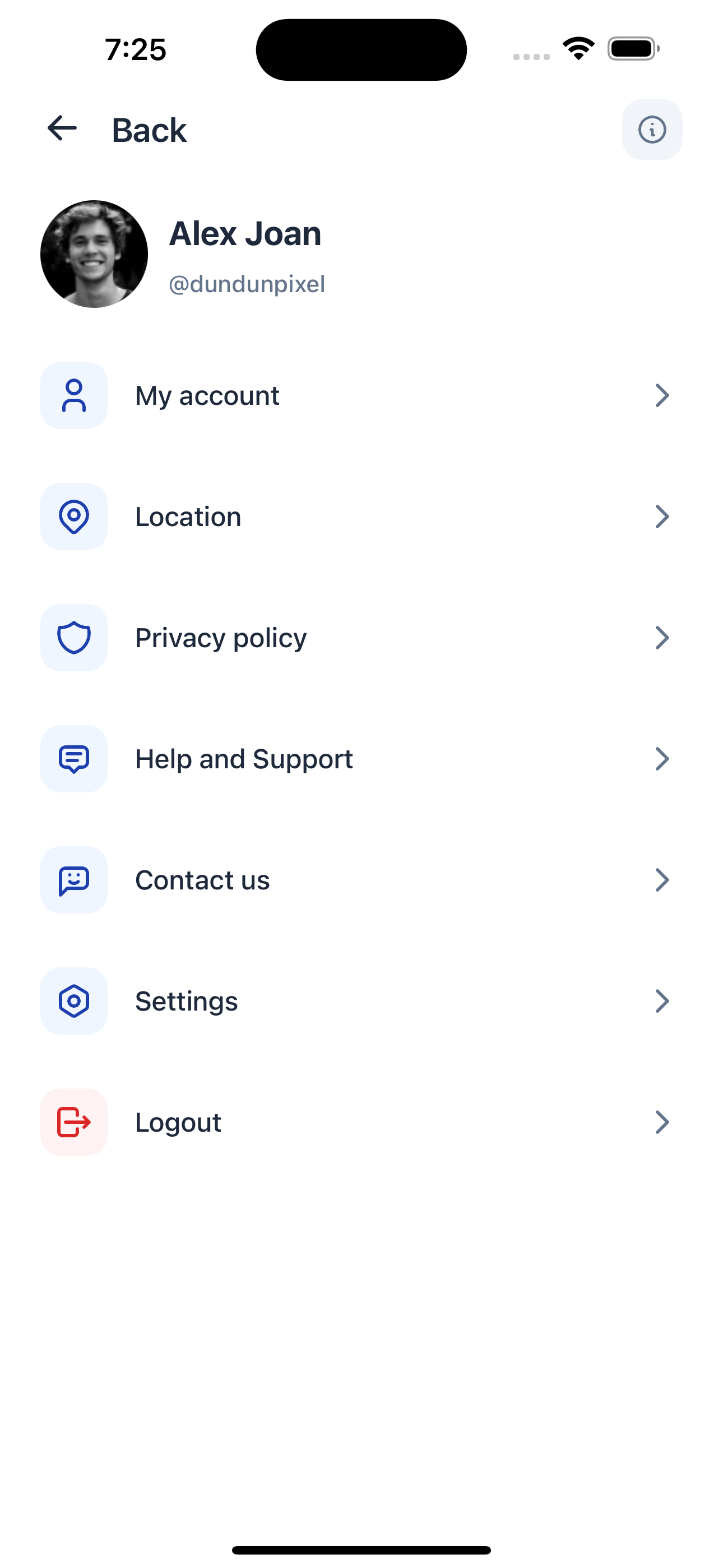 Settings Three Screen