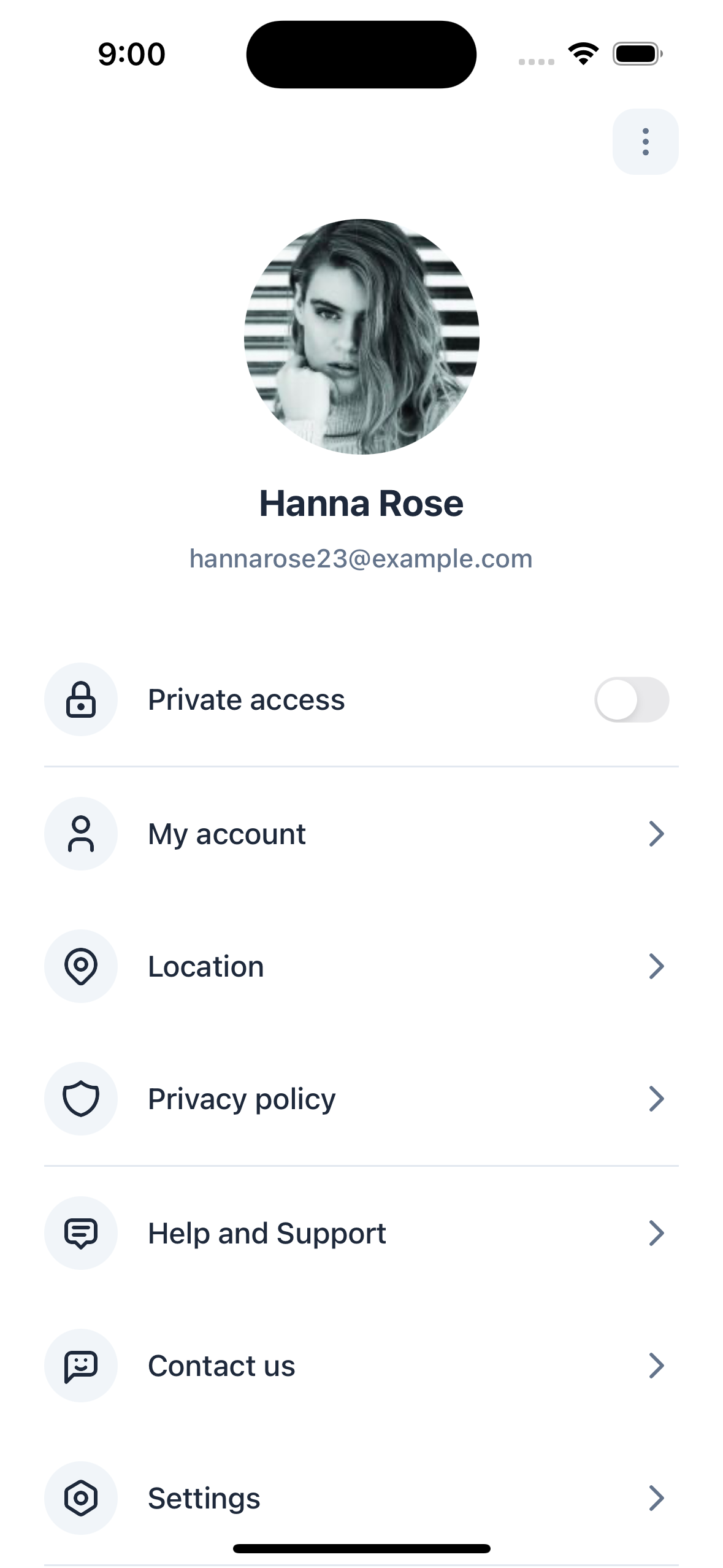 Settings Four Screen